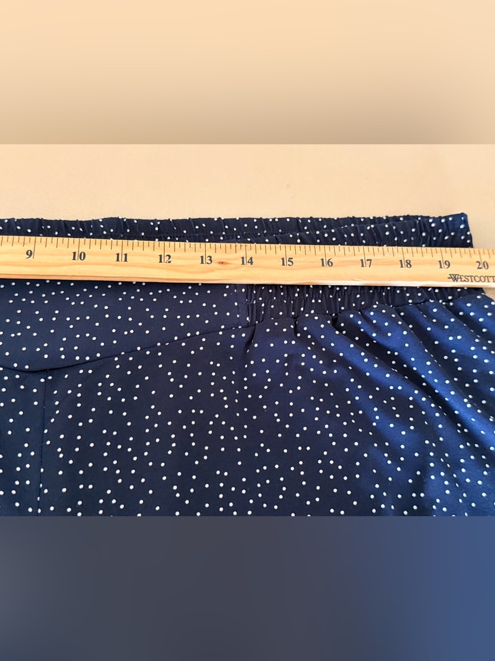 Premise Navy Pants with White Polka Dots - Straight Leg - Picture 2 of 7
